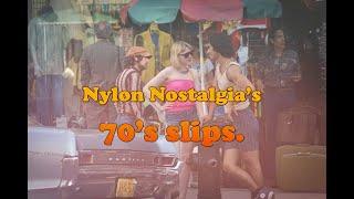 1970's fashion nylon slips by Nylon Nostalgia