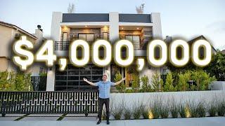 Inside a $4,000,000 Modern Mansion in Los Angeles with an INSANE Rooftop Deck!