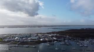 amazing 4k drone footage of Hamble River