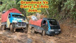 Grandmax Vs L 300 vs Carry 1,5 Sama Joss Di Jalan Yang Licin