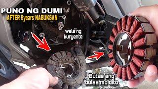 PAANO MAGLINIS NG MAGNETO HONDA CLICK 125i | step by step | Stator cleaning | mga dapat iwasan