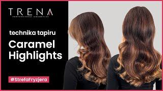 Koloryzacja techniką tapiru | Trena x Przystanek Cięcie  | Schwarzkopf IGORA | Caramel highlights