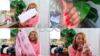 VLOG: COME HANG OUT WITH ME| NEW HOLIDAY NAILS | QUICK TARGET & TJ MAXX HAUL | BEAUTY SUPPLY LIPPIES