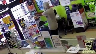 Store Employee Thinks Fast to Lock Robber in Store | Active Self Protection