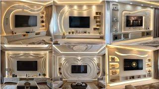 letest 50+ Modern Gypsum Board TV Wall Design 2024 | New POP TV Wall Units | Gypsum Decoration ideas