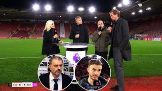 Tottenham vs Southampton 5-0 Ange Postecoglou interview crazy reaction post-match analysis