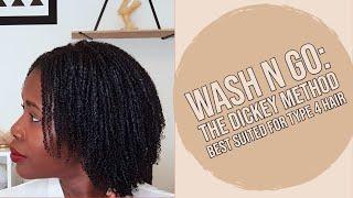 Wash n Go: the dickey method best suited for type 4 hair