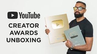 YouTube Gold & Silver Play Button UNBOXING