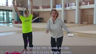 Alexandra Borisova ribbon training with Irina Gusarova 2025