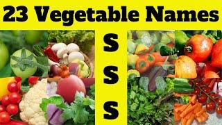 Vegetable Name Vocabulary | 23 Vegetable Names Starting with 'S' | Vegetables Vocabulary Part 18