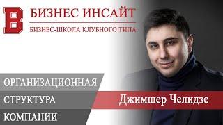 БИЗНЕС ИНСАЙТ: Джимшер Челидзе. Организационная структура: зачем и как с ней работать?