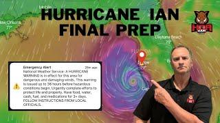 Hurricane Ian Final Prep: HOA Ham Pulls Down 73 Foot Endfed, Boards Up Last Window, Leaves the HOA