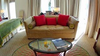 Beverly Hills Hotel luxury Deluxe Patio Guestroom tour