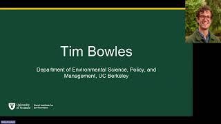 Timothy Bowles: Diversifying Farming Systems for Multiple Ecosystem Services