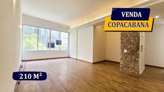 COPACABANA MIGUEL LEMOS LINDO APARTAMENTO 210M2 TODO REFORMADO 1 P/ANDAR 3 QUARTOS 3 BANHEIROS VAGA