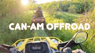 CAN-AM OUTLANDER 450 & CFMOTO CFORCE 625 ATV FOREST RIDE