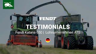 Fendt Kundenstimme | Lohnunternehmen Agriculture, Travaux & Services | Fendt Katana 650 | Fendt