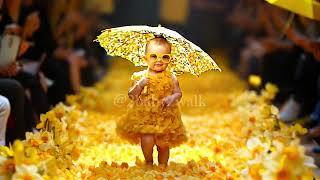 Baby Fashion Show real Flower Outfits .#babyfashion #baby #cutebaby #runway #flowers #fashionshow