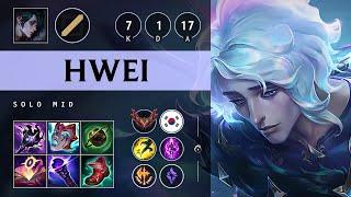 Hwei Mid vs Akali: Dominating - KR Grandmaster Patch 14.23