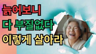 90세까지 후회 없이 살아라  노년에 혼자 행복하게 사는 비결 ｜철학 명언｜삶의 지혜   오디오북