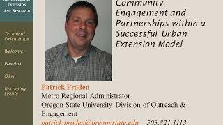 Metropolitan Engagement in Oregon  Community Engagement and Partnerships within a S