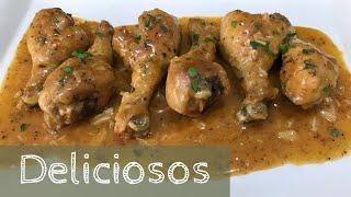 Como Hacer  JAMONCITOS de POLLO al AJILLO | MUSLOS de POLLO al AJILLO