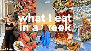 a realistic week of eats | how I found my happy again | food struggles, healthy habits + healing