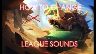 How to edit league sounds