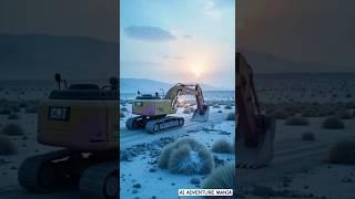 "AI JCB Robot Digger Transformation!  Mind-Blowing Excavator Animation Unleashed!" #robots #jcb