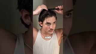 middle part hairstyle tutorial @basedbodyworks