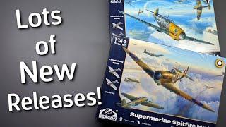 Lots of New Releases From Beacon Models! Spitfire & Bf109E Model Kits in 1/144 Scale - Unboxing