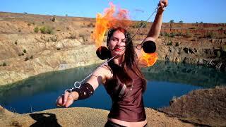 Fire Poi Freestyle -  Lily Yo Mine Lake