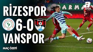 Rizespor 6-0 Vanspor | MAÇ ÖZETİ | Ziraat Türkiye Kupası 5. Tur Maçı | 17.12.2024