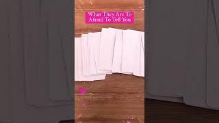 What Their Afraid To Tell You #tarot #pickacard #pickacardreading #pickacardtarot #afraid