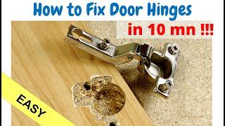 How to Fix Door Hinges – EASY Cupboard Cabinet Repair