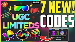 ️Hurry Up️NEW *ALL* WORKING ROBLOX CODES FOR UGC LIMITED CODES 2024 - UGC LIMITED CODES