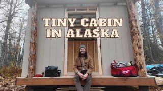 Converting Firewood Shelter into Tiny Cabin to Survive Winter - Walls┃EP10┃Alone Off Grid Alaska