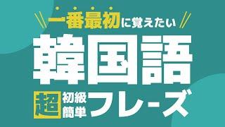 【聞き流し韓国語】基本フレーズ | 単語・日常会話・会話・簡単・勉強・初心者・リスニング・K-POP・旅行