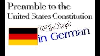 Preamble to the US Constitution (German)