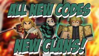 ALL *NEW* CODES AND NEW CLAN REROLLS!! | Slayers Unleashed!