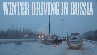 Driving in Russia in Winter. It's No Joke!  From Moscow to Yekaterinburg |