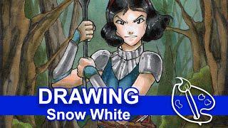 Badass Snow White #DisneyDrawingChallenge2017