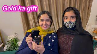 Gold gift diya | tyari shuro hogyi | sitara yaseen vlog