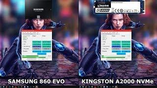 SSD Benchmark: Samsung 860 EVO vs Kingston A2000 M.2 NVMe