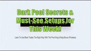 Dark Pool Insights and Exciting Setups to Watch This Week - Feat. @TheBesTTraders @VolumeLeaders