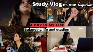 SSC Study Vlog 2025 | A day in my life | Balancing life and studies