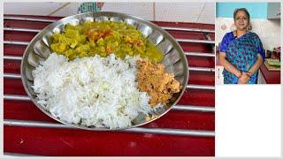 Lunch/dinner Recipes I Indian Vegetarian I Podalangai/Snakegourd Kootu & Thengai Thogayal