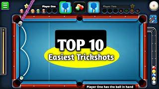 Top 10 Trickshots (EASIEST TRICKSHOTS) - 8 ball pool.