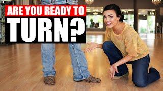 COUNTRY DANCE SPINS - A weird little trick for better 2 Step turns