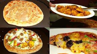 Paratha PIZZA Recipe On TAWA | Pizza Paratha Healthy & Organic Recipe | لچھا پراٹھا بنانے کی آسان